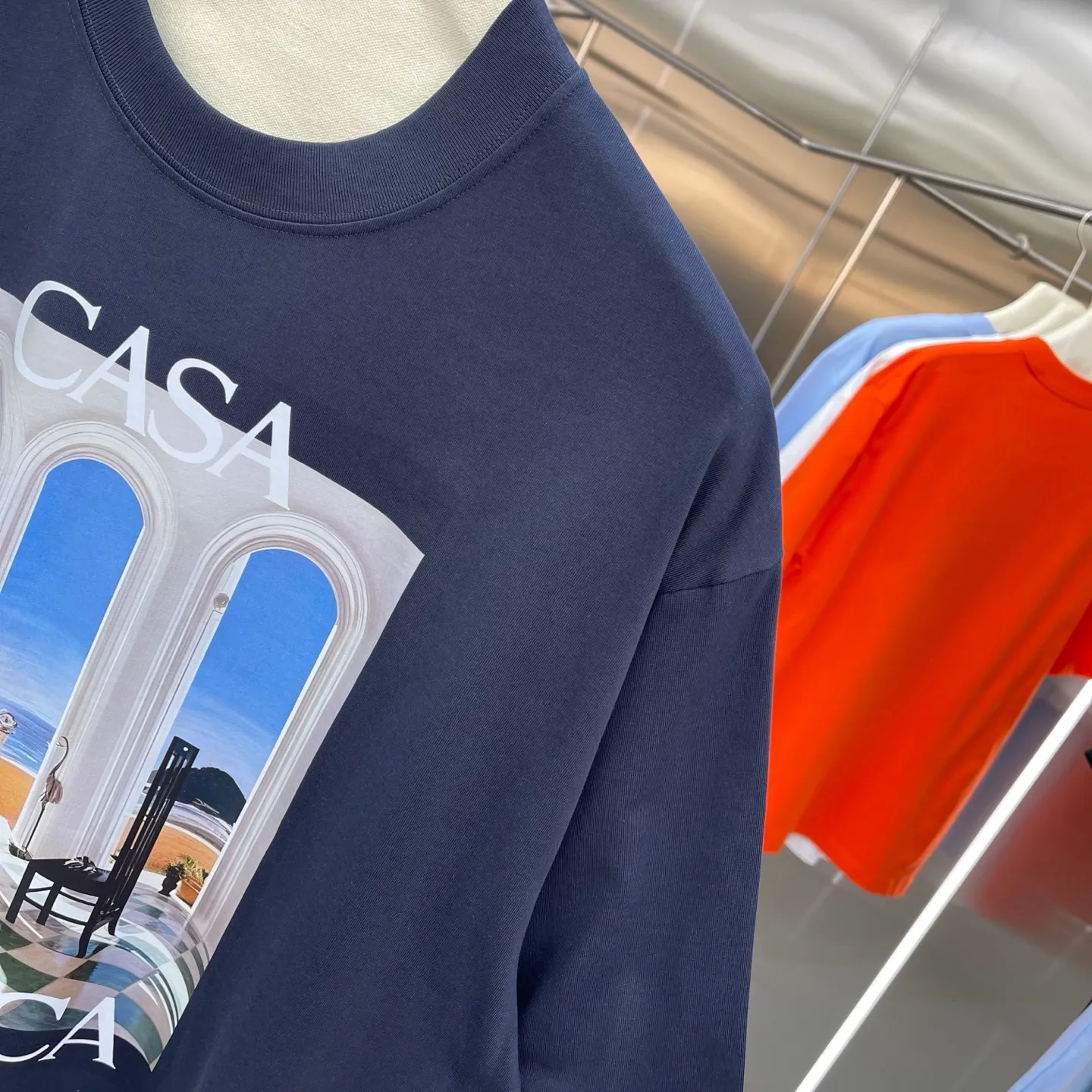 New Arrival Casablanca Classic Series T ～ ， ， 。 ， Classic ， In Stock ！ ：White Black Blue Royal Blue Orange（5 ） Size：S M L XL XXL